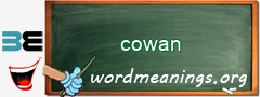 WordMeaning blackboard for cowan